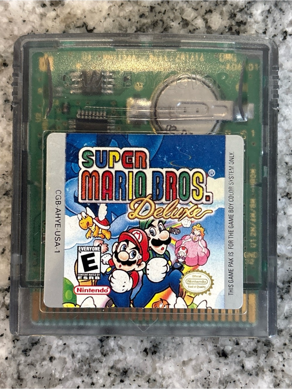 Super Mario Bros. Deluxe (Nintendo Game Boy Color GBC, 1999) Cart Only Tested